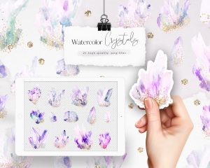 Purple Bouquets of Peonies Clipart