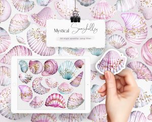 Magical Seashells Clipart