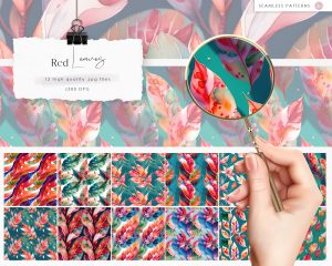 Boho Watercolor Feathers Clipart