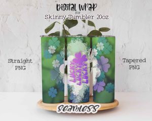 Lucky And Blessed St Patrick Tumbler Sublimation