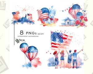 Independence Day Clipart Set