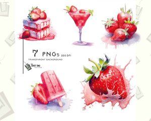 Strawberry Dessert Food Clipart