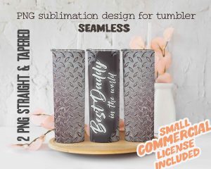 Best Daddy Tumbler Wrap Sublimation