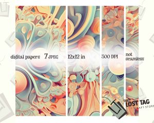 Abstract Resin Texture Retro Color Backgrounds