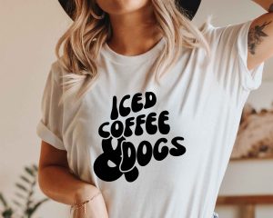 Iced Coffee and Dogs SVG Cut Design