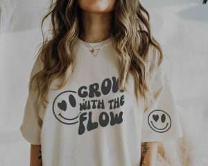 Grow With The Flow Smiley SVG Cut Design