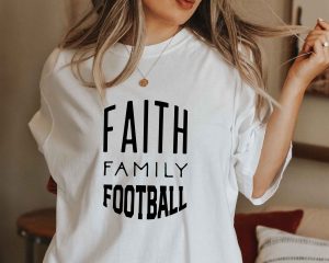 Faith Family Football SVG Cut Design
