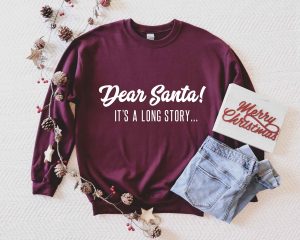 Dear Santa Its a Long Story SVG Cut Design
