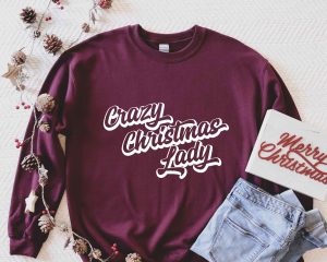 Crazy Christmas Lady SVG Cut Design
