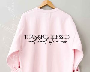 Thankful Blessed SVG Thanksgiving Cut Design