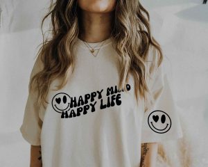 Happy Mind Happy Life SVG Cut Design