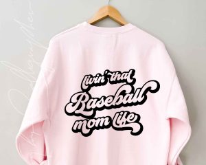 Living That Baseball Mom Life SVG Cut Design