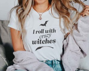 I Roll With Crazy Witches SVG Cut Design