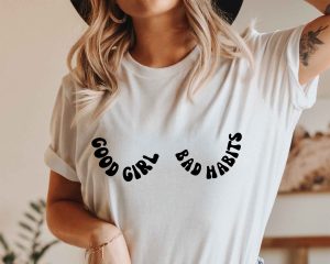 Good Girl Bad Habits SVG Cut Design
