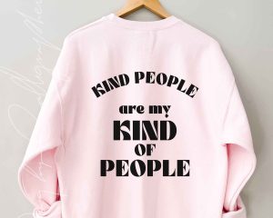 Kind People Are My Kinda People Smiley SVG Cut Design