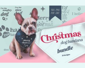 Christmas Dog Bandana Bundle SVG
