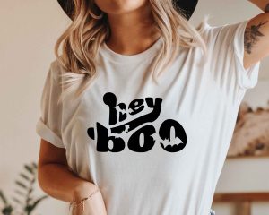 Hey Boo Retro SVG Cut Design