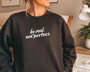 Be Real Not Perfect Retro SVG Cut Design
