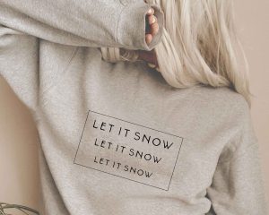 Let It Snow Christmas SVG Cut Design