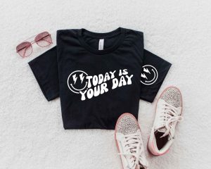 Today Is Your Day SVG Retro Smiley Cut Design
