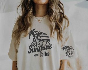 Sunshine And Coffee SVG Smiley Cut Design