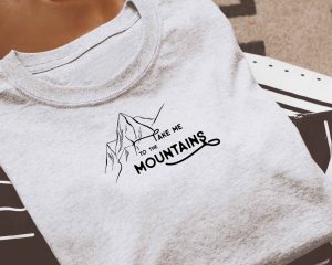 Take Me To The Mountains Retro SVG Cut Design