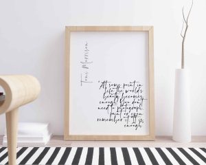 As For Me And My House Printable Typography Wall Print