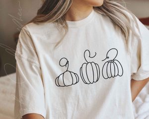 Three Pumpkins For Halloween SVG Fall Cut Design