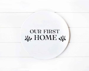 Our First Home SVG Cut Design