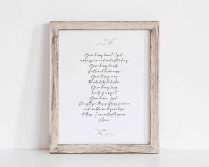 A Moment Of Happiness Typography Print Wall Art