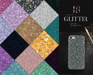 18 Realistic Glitter Textures