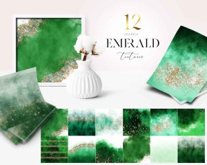 Sparkle Emerald Textures