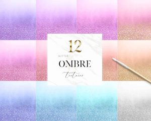Glitter Ombre Textures