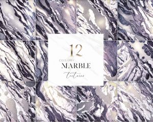 Cold Grey Marble Textures