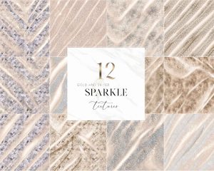 Gold And Silver Sparkle Textures