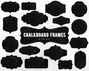 Chalkboard Frames Clipart