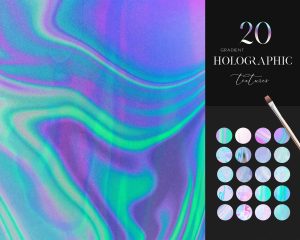 20 Gradient Holographic Textures