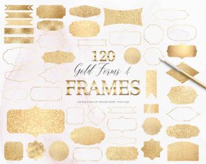 Gold Forms Clipart