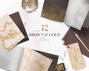 Brown And Gold Textures