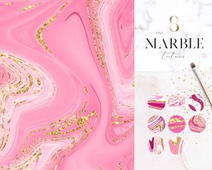 8 Sweet Pink Marble Textures