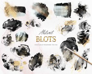 Ink Blots Clipart