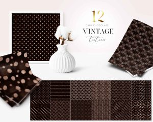 Chocolate Vintage Textures