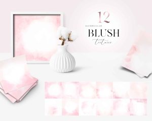 Blush Watercolor Backgrounds