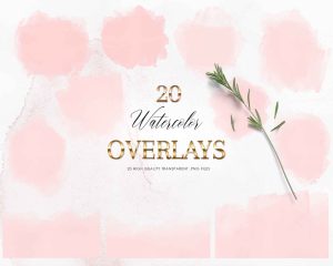 Watercolor Overlays Clipart