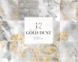 Gold And Gray Dust Textures
