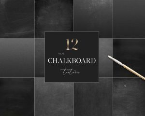 12 Real Chalkboard Textures