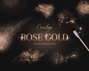 Rose Gold Dust Clipart