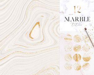 12 Gold Marble Textures