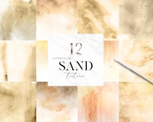 Sand Watercolor Textures