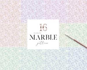 Pastel Marble Seamless Patterns